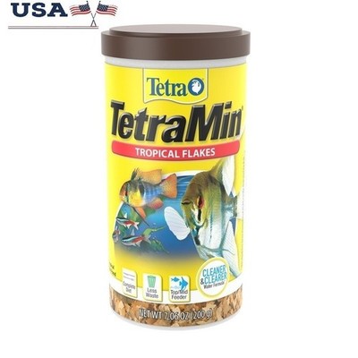 Balanced Tropical Fish Food Flakes Clean Water Less Waste Healthy Fish Diet New