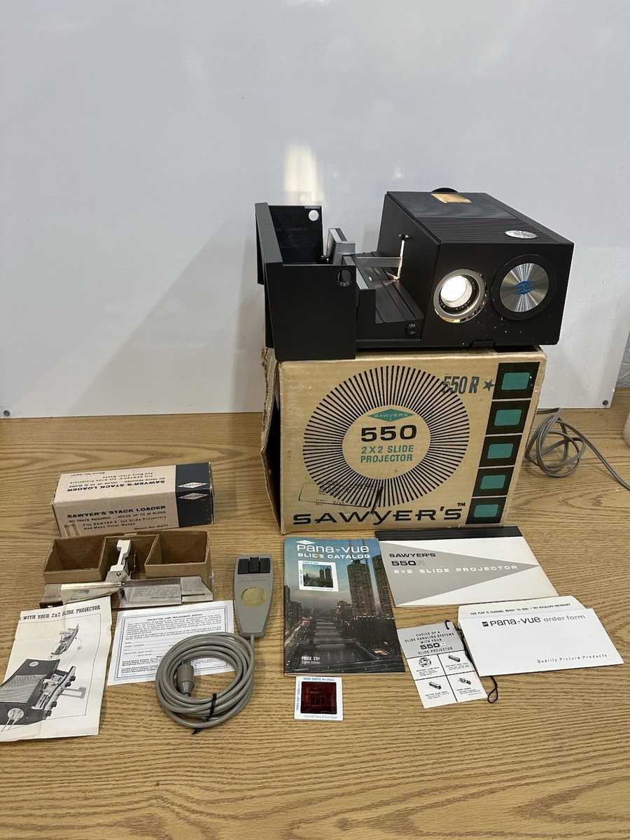 Vintage Sawyer's Model 550R Slide Projector 1960s 1970s Fully