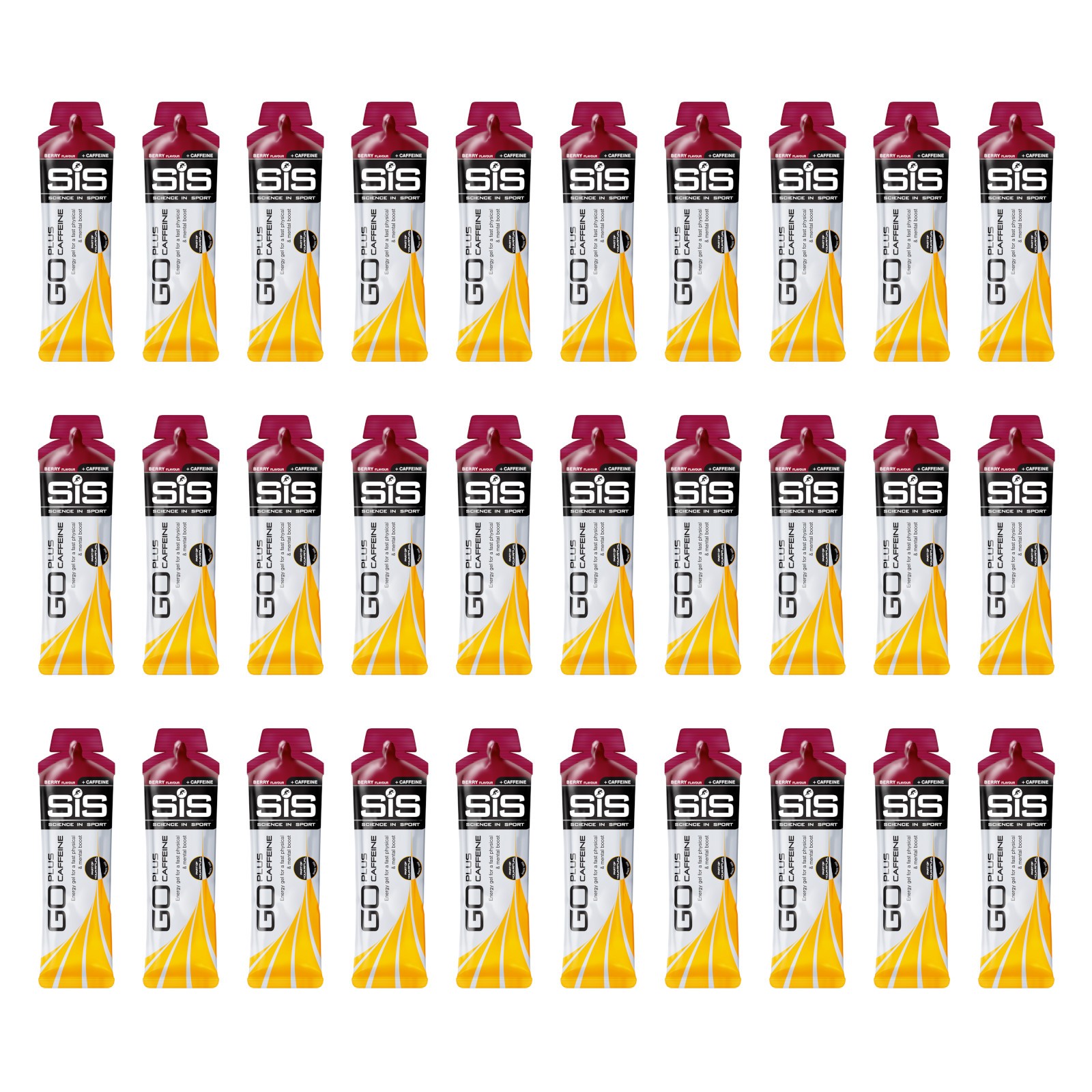 SIS Go Plus Caffeine Energy Gel 60ml Berry x30 Science in Sport