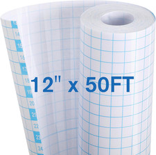 Self-Adhesive Laminating Roll 12" X 50FT, Clear Lamination Vinyl Roll Self Seali