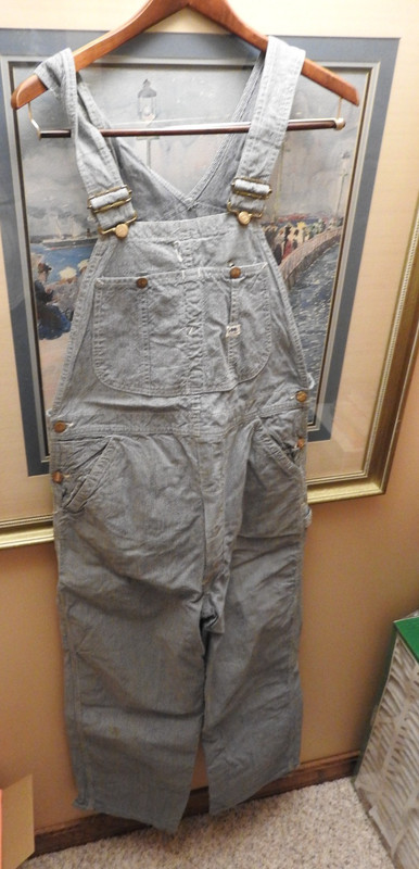 Vintage 1950s Lee Button Fly Bib Overalls Sanforized Union Made Mens Womens