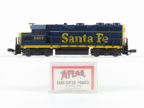 Locomotora diésel Atlas 4603 ATSF Santa Fe GP35 escala N #1317 | Condition: Used