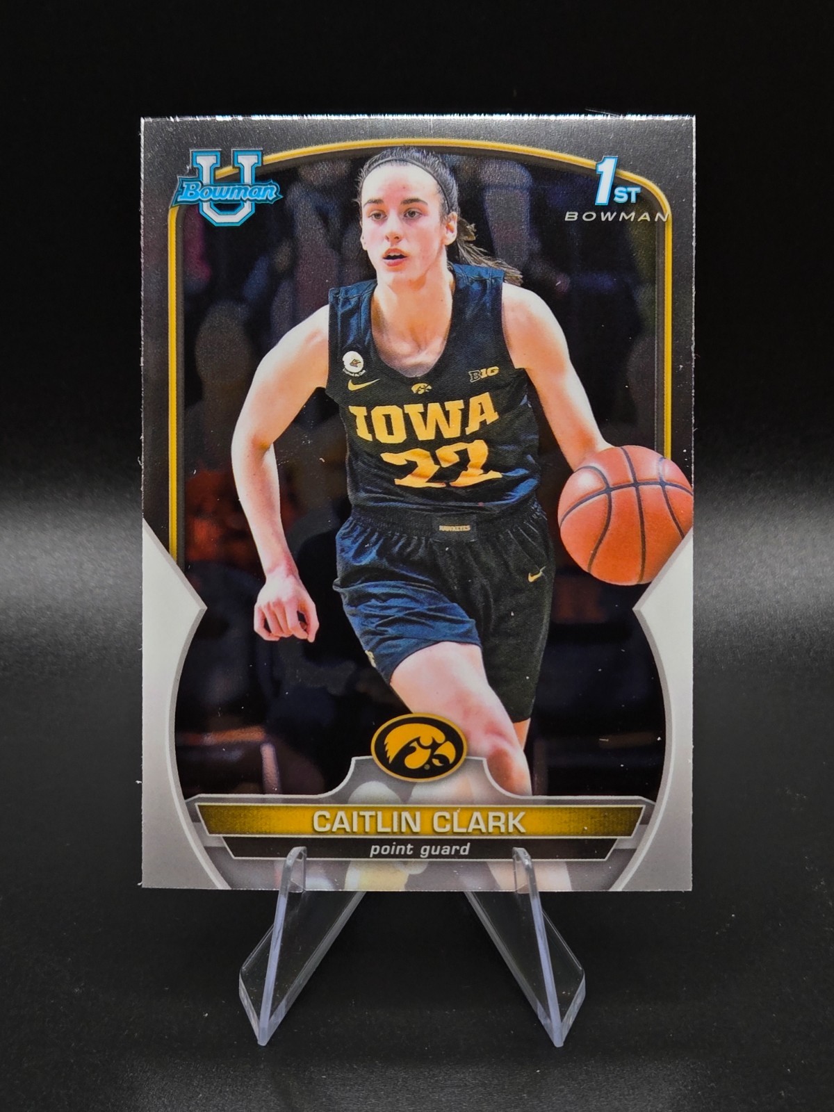 2022-23 Bowman Chrome University #50 Caitlin Clark! Iowa