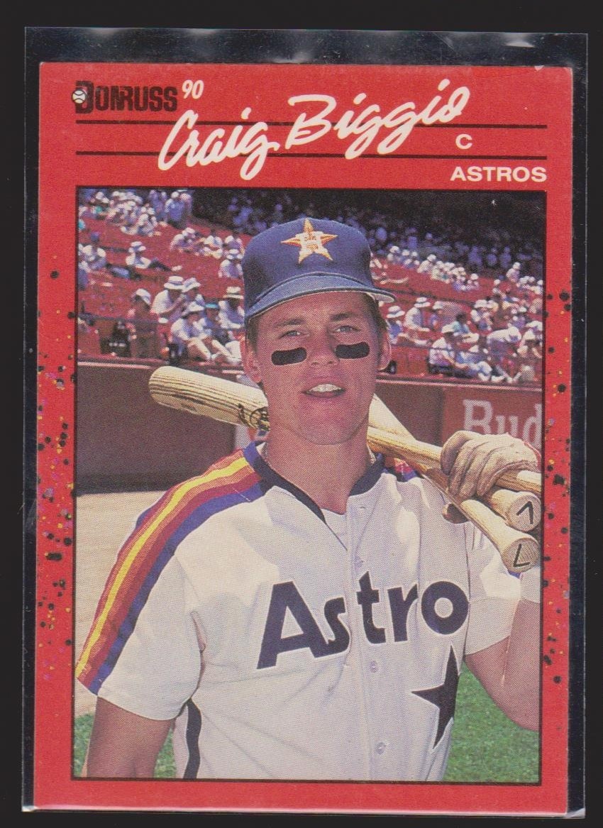 Craig Biggio #306 Baseball Cards 1990 Donruss trading card — raw and PSA graded price guide