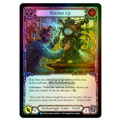 Flesh & Blood - Bright Lights - Ratchet Up (rot) (Regenbogenfolie) - EVO105