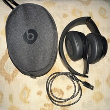Beats by Dr. Dre Black On-Ear Headphones Headband USB with Case and Cable