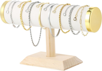 Armband Halter, Beige Samt Armbandhalter, Samt T-FöRmiger StäNder FüR Schmuck Ar