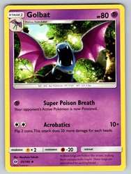 Golbat 55/149 Uncommon Sun & Moon Base Set