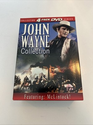 JOHN WAYNE COLLECTION (4 DVD) Featuring McLINTOCK - New - Free Shipping