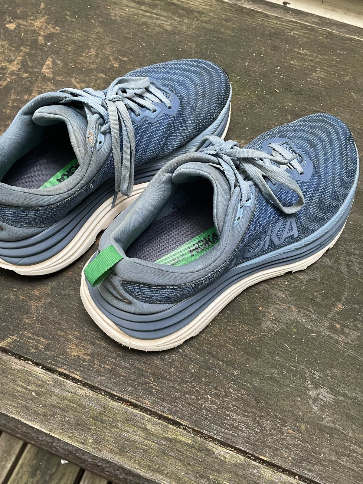 NEW HOKA Gaviota 5 Running Shoes in Men's Size 9 D Downpour/Thunder Cloud Lot thumbnail 7