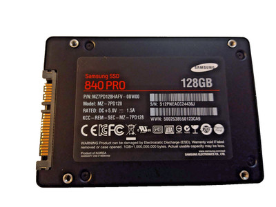 SAMSUNG 128GB SSD SATA 840PRO MZ-7PD128 S/N: S12PNEACC24436J  #NFP3001