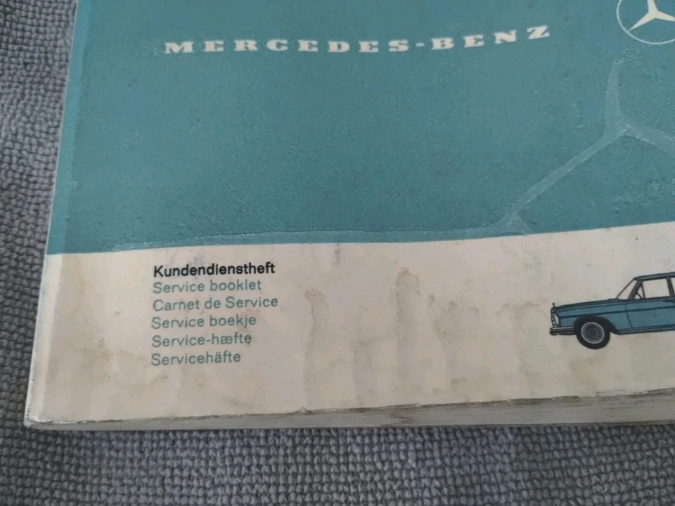 Mercedes Benz 250SL 280SL 1967 1968 1969 folleto de servicio del dueño original Foto 2 de 4