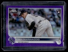 2022 Topps Chrome Update Purple Ron Marinaccio Rookie New York Yankees #USC164