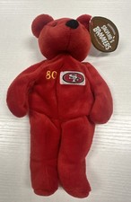 Salvino's Bamm JERRY RICE 80 Red Plush Beanie Bear SF 49ers NFL Lic Tags 1941
