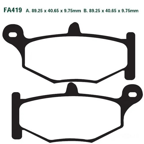 Bremsbelag BremsbeläGe EBC FA419HH Hinten FüR Suzuki GSR 600 A ABS Bj. 2007-2011-image