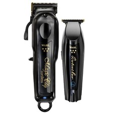 Combo de barbero inalámbrico profesional WAHL 3025397, clip mágico y detallador Li
