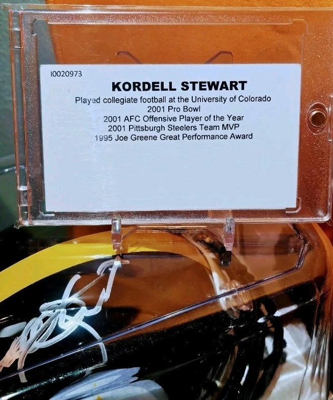 Troy Polamulu FOTL Auto Kordell Stewart Joey Porter Cascos Roc Taylor Rc TINTA🟡 Foto 2 de 4