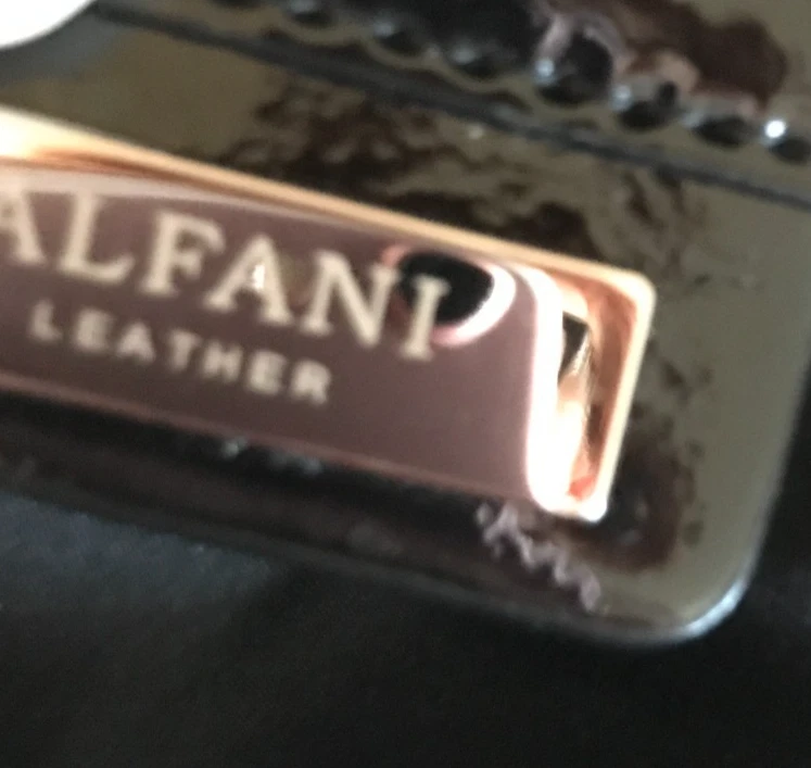 老式 Alfani 皮革双手柄斑马印花手提包!! 状况良好!! — 第 2/4 张图片