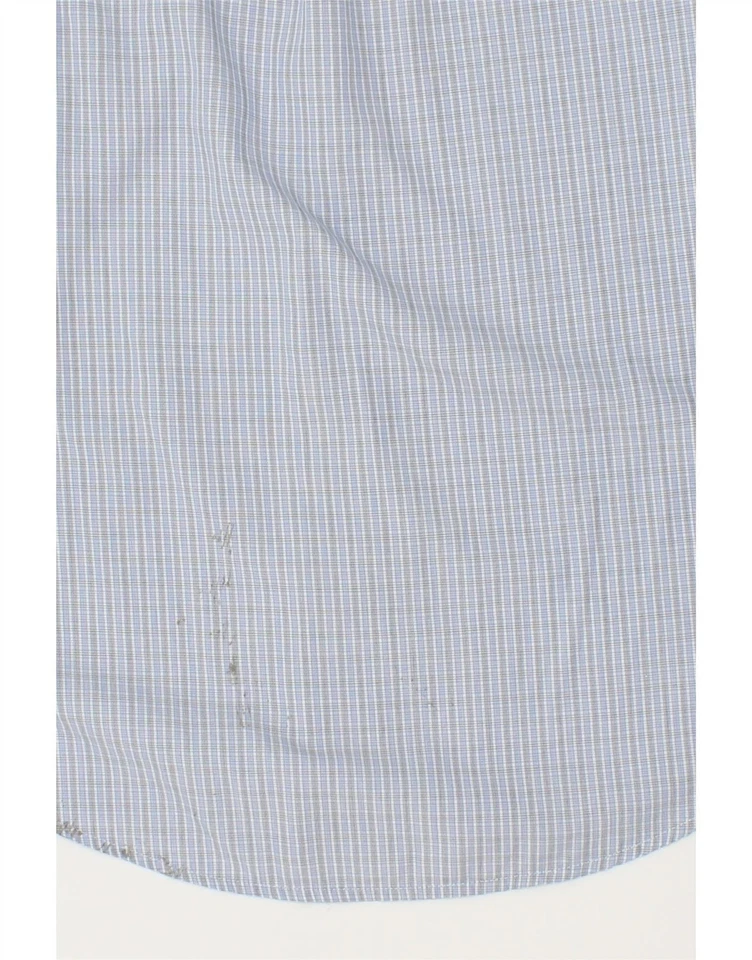 CERRUTI 1881 Mens Shirt Medium Blue Check Cotton XH10 - Image 3 of 4