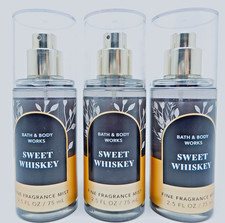 3 BATH  BODY WORKS SWEET WHISKEY FINE FRAGRANCE BODY MIST SPRAY 2.5 oz NEW