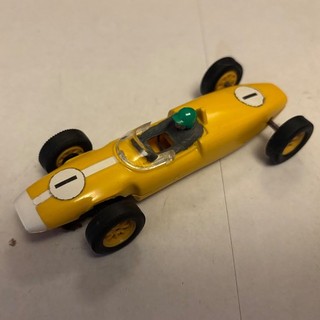 Scalextric C67 Lotus rare in yellow vintage formula junior F1 car superb runner