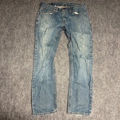 Levi's 550 Relaxed Fit Blue Denim Jeans Mens W32 L30 Straight Leg