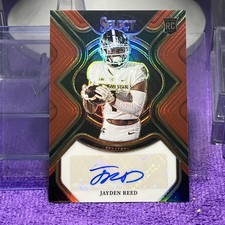 2023 Panini Select Draft Picks Rookie Signatures Red Prizm Jayden Reed Auto