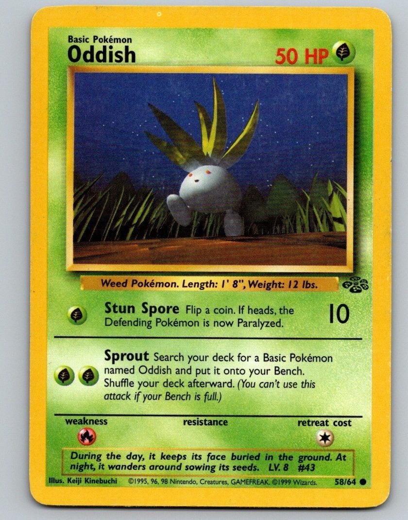 Pokemon TCG Jungle - Oddish 58/64 Common MP