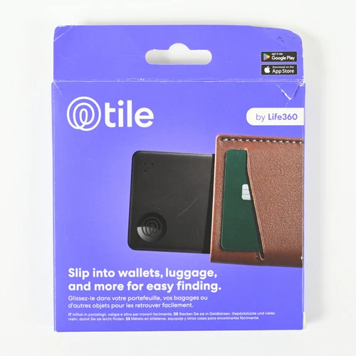 Tile Slim - Wireless Item Tracker, iOS and Android Compatible - Black