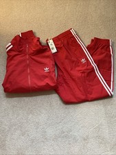 Adidas Woven Adicolor Classics Firebird Men's Tracksuit Jacket Red XXL READ