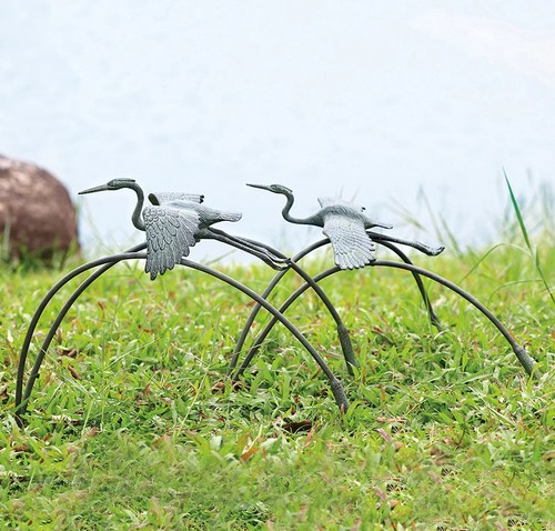 SPI Kraniche und Schilf Garten Paar S - Bild 2 von 3