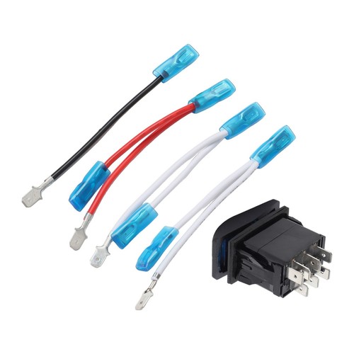 Interrupteur à bascule LED bleu facile à installer pour voitures camping-car e - Photo 10 sur 12