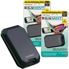 Slim Mint Wallet 2 Pack, Ultra-Thin RFID-Blocking, AS-SEEN-ON-TV, ID Theft