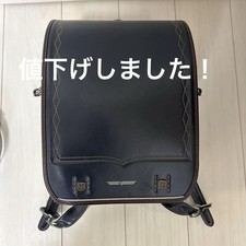 Fit-chan Japanese Randoseru Backpack School Bag Navy Diamond Stitch Design