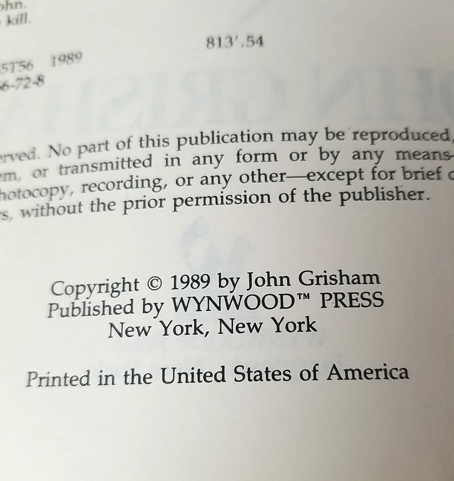 John Grisham A Time to Kill SIGNED 1ST EDITION Trade Paperback RARE - Image 4 of 4