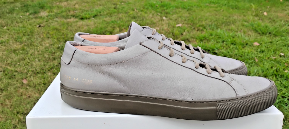 Common Projects Original Achilles Low Hight Gray Leather Men\'s Sneakers Sz 43 Common Projects Original Achilles Low 1528 Smoke – Frans  main image 4