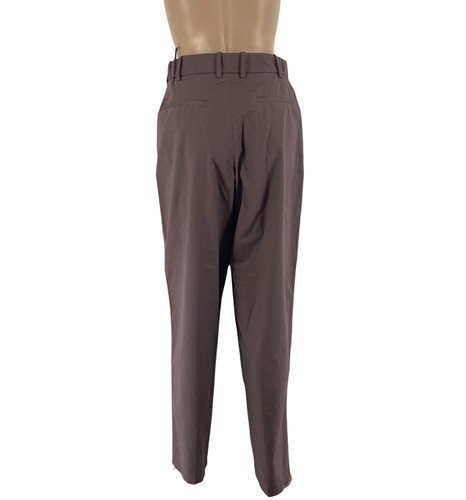JOSEPH Women Brown 100% Cotton Buckley Pants Trousers Size EU 36 UK 8 US 6 - Picture 3 of 12