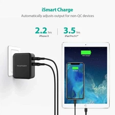 RAV USB C Charger 30W 4-Port Desktop USB Charging Station PC006