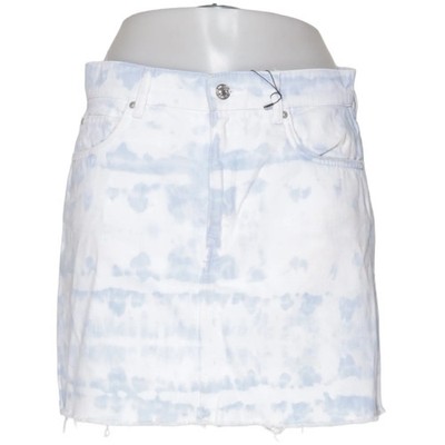 Mango, Jeansrock, Größe: M, Blau/Weiß, Baumwolle, Sonstiges, Denim, Damen #eXE
