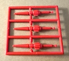 G1 TRANSFORMERS PERCEPTOR SET OF 3 MISSILES HASBRO 1985 VINTAGE
