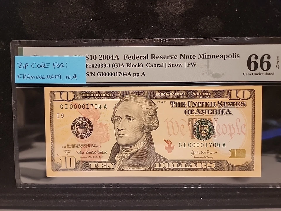 Zipcode Note: Framingham, MA - 01704 - Image 4 of 4