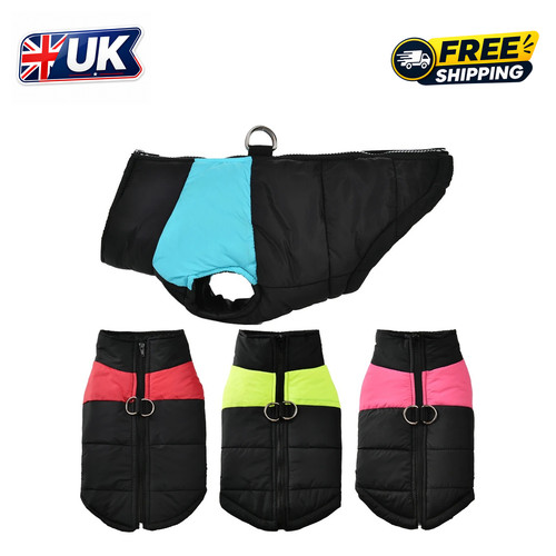 Pet Vest Jacket Warm Puppy Dog Waterproof Clothes Small/Large Winter Padded Coat
