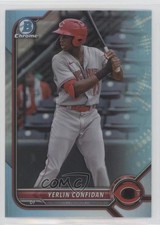 2022 Bowman Draft Chrome Sky Blue Refractor Yerlin Confidan #BDC-199 0q4s