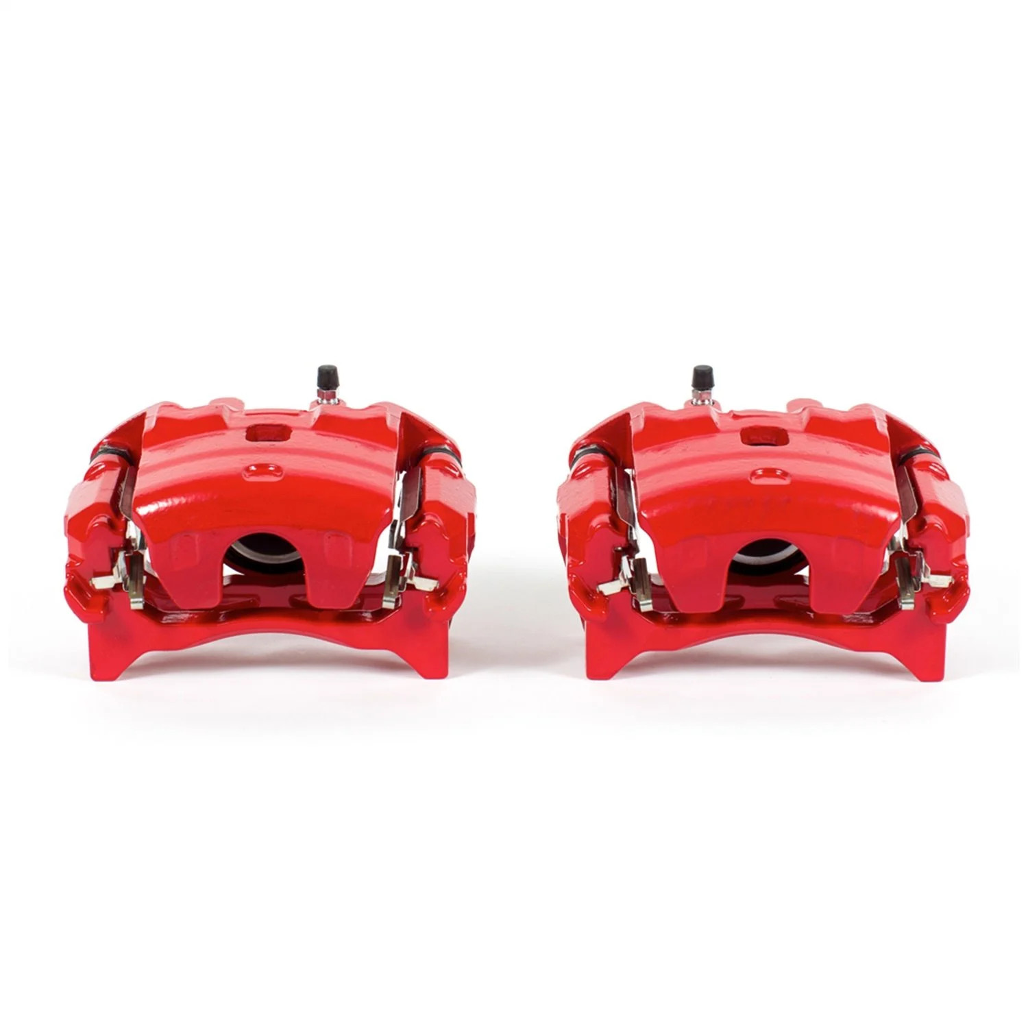 Power Stop S7102 Performance Front Brake Calipers Powder Coated Red Pair