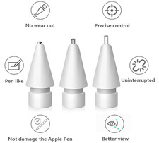 Replacement Tips for Apple Pencil Upgraded No Wear Out Metal Apple Pencil Tip...