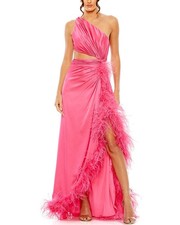 Mac Duggal One Shoulder Key Hole Detail Dress Women's Pink 6