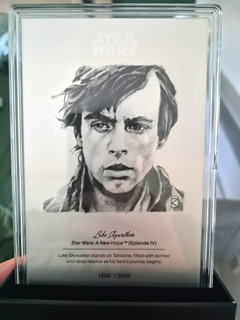 Agoro Star Wars Luke Skywalker A New Hope Episode IV Pure Silver Bar 1356/2000