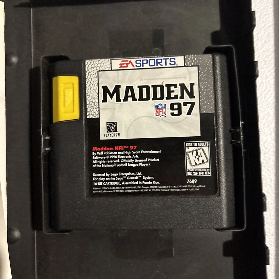 Madden 97 NFL (Complete) - Sega Genesis Tested Authentic EA Sports  - Image 3 of 4