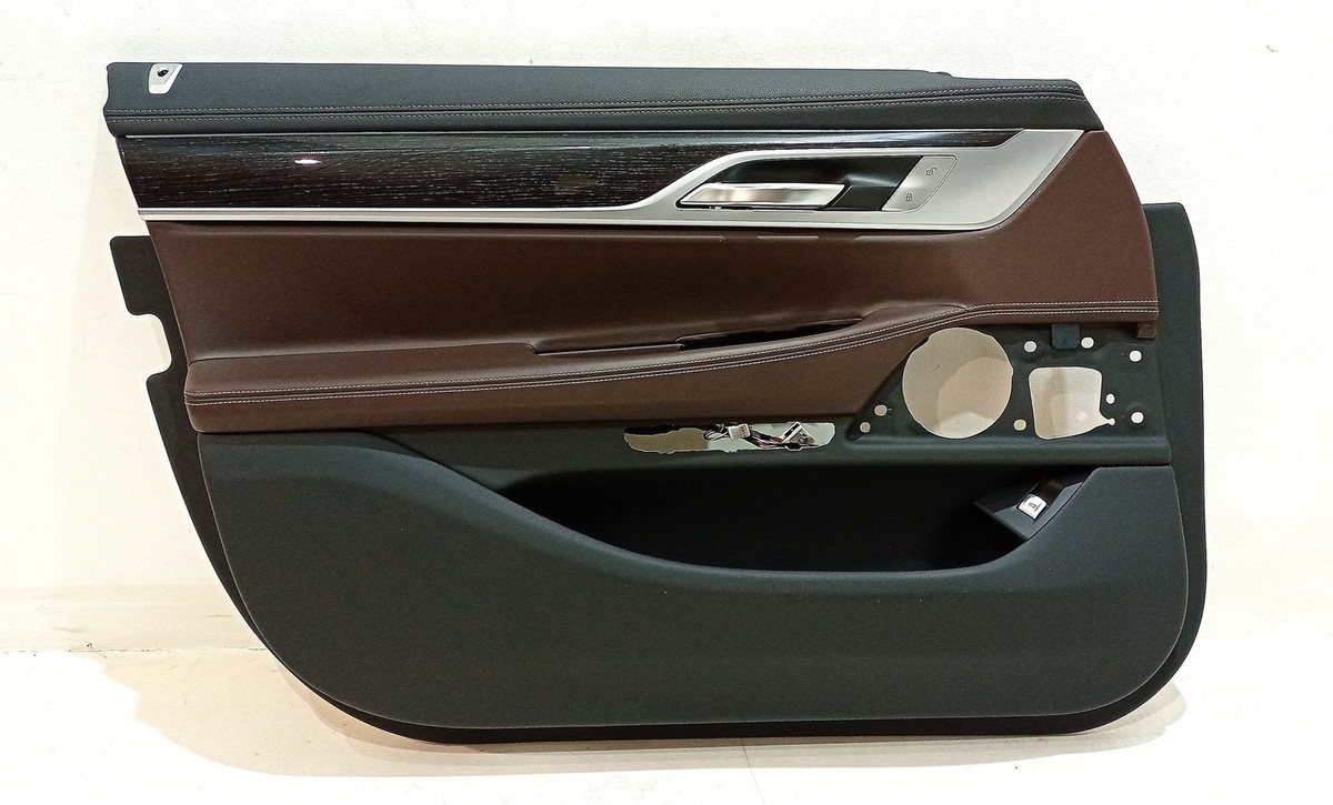 BMW OEM Door panel Leather Nappa front left black/mokka 7448493 