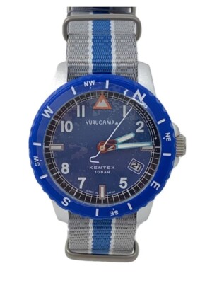 Kentex Yuru Camp Collaboration Watch Shima Rin Model  S805M-03 (Blue & White)